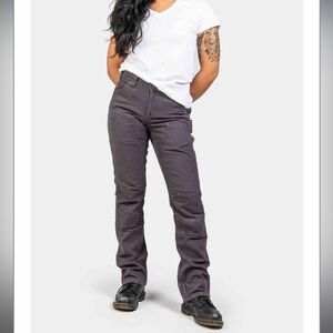 Dovetail Canvas Women's Gray Cargo Carpenter Britt Utility Pants Inseam 32